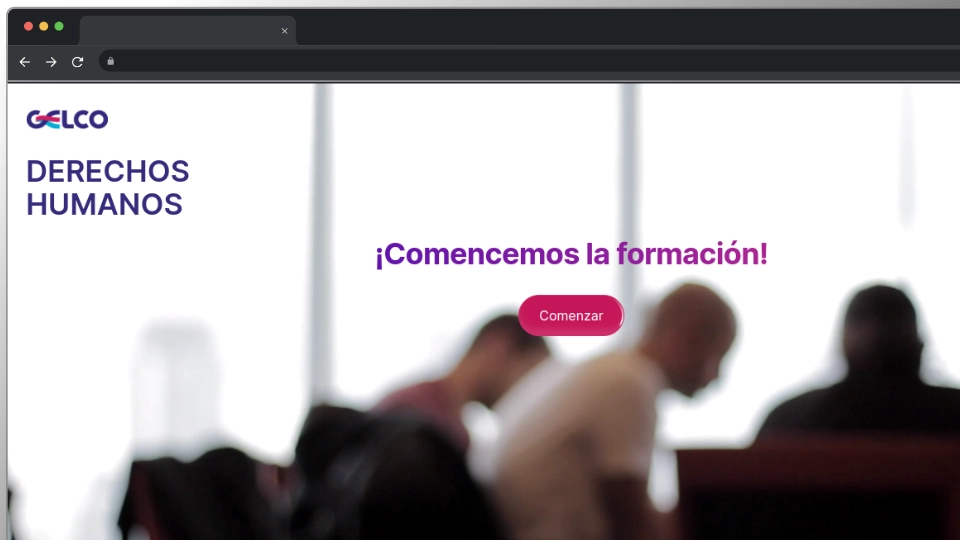 Captura de pantalla del proyecto DDHH Gelco - Derechos Humanos